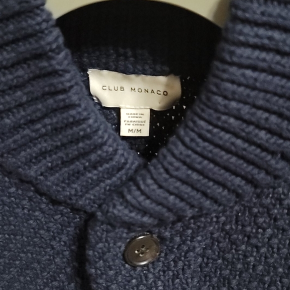 *NWOT* Club Monaco  button down Sweater - Picture 2 of 5